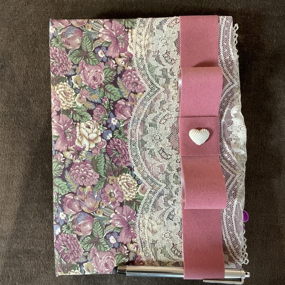 Handmade Other - Handmade romantic floral altered binder journal 9” x 6.5”